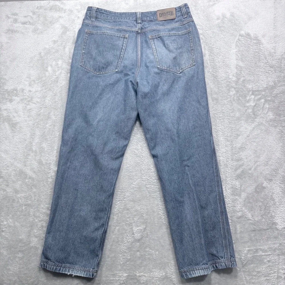 Duluth Trading Co Jeans Men 34x30 Blue Relaxed Straight Leg 100% Cotton Workwear